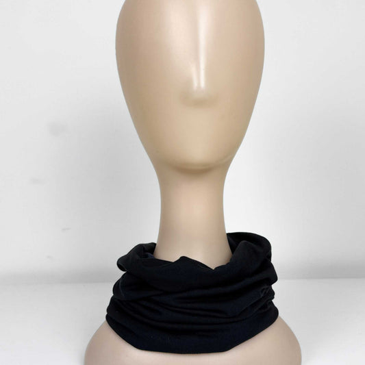 Black Neck Warmer - Merino Wool