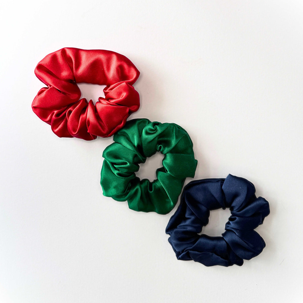 Red Silk Scrunchie