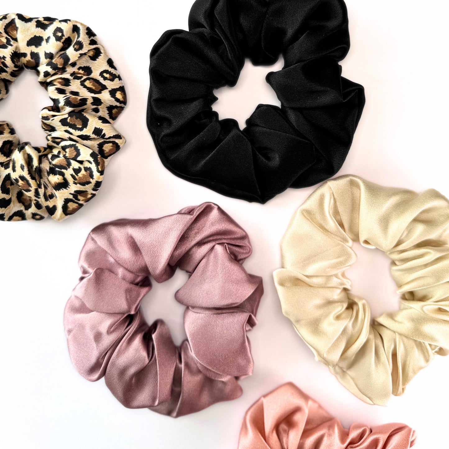 Black Silk Scrunchie