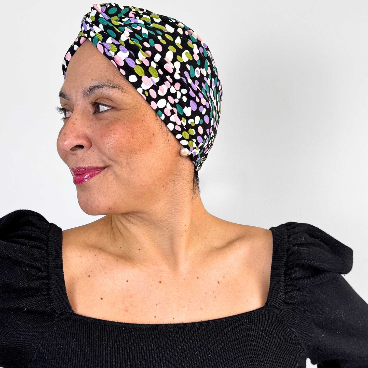 Happy Dots Turban Hat