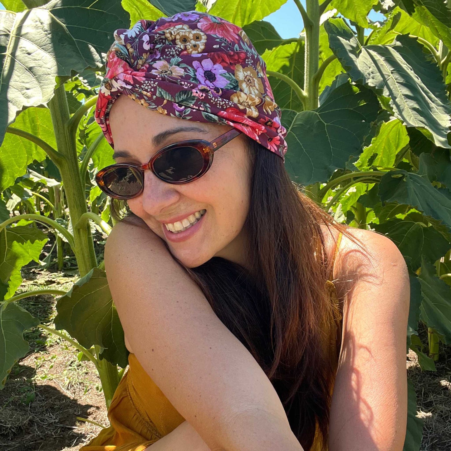 Bloomed Floral Turban Hat