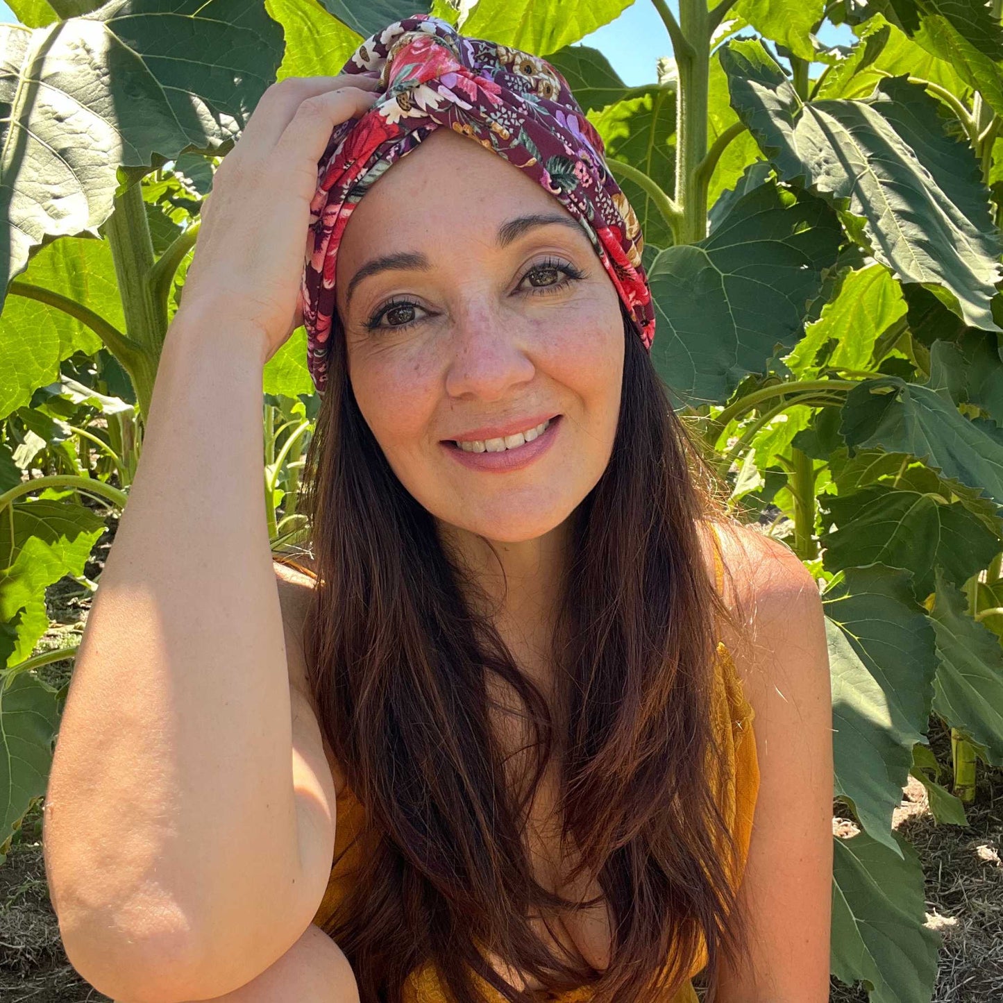 Bloomed Floral Turban Hat