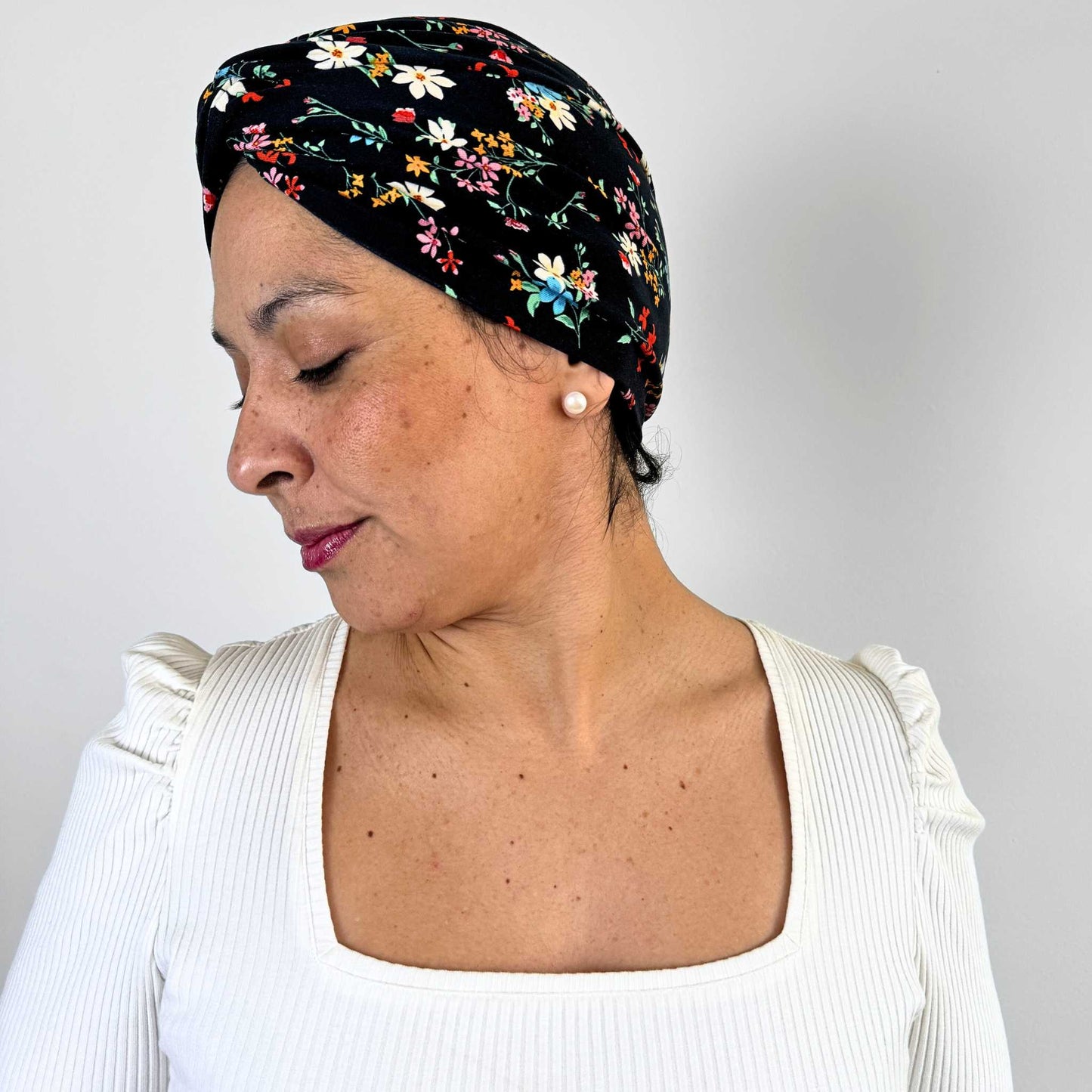Boho Flowers Turban Hat