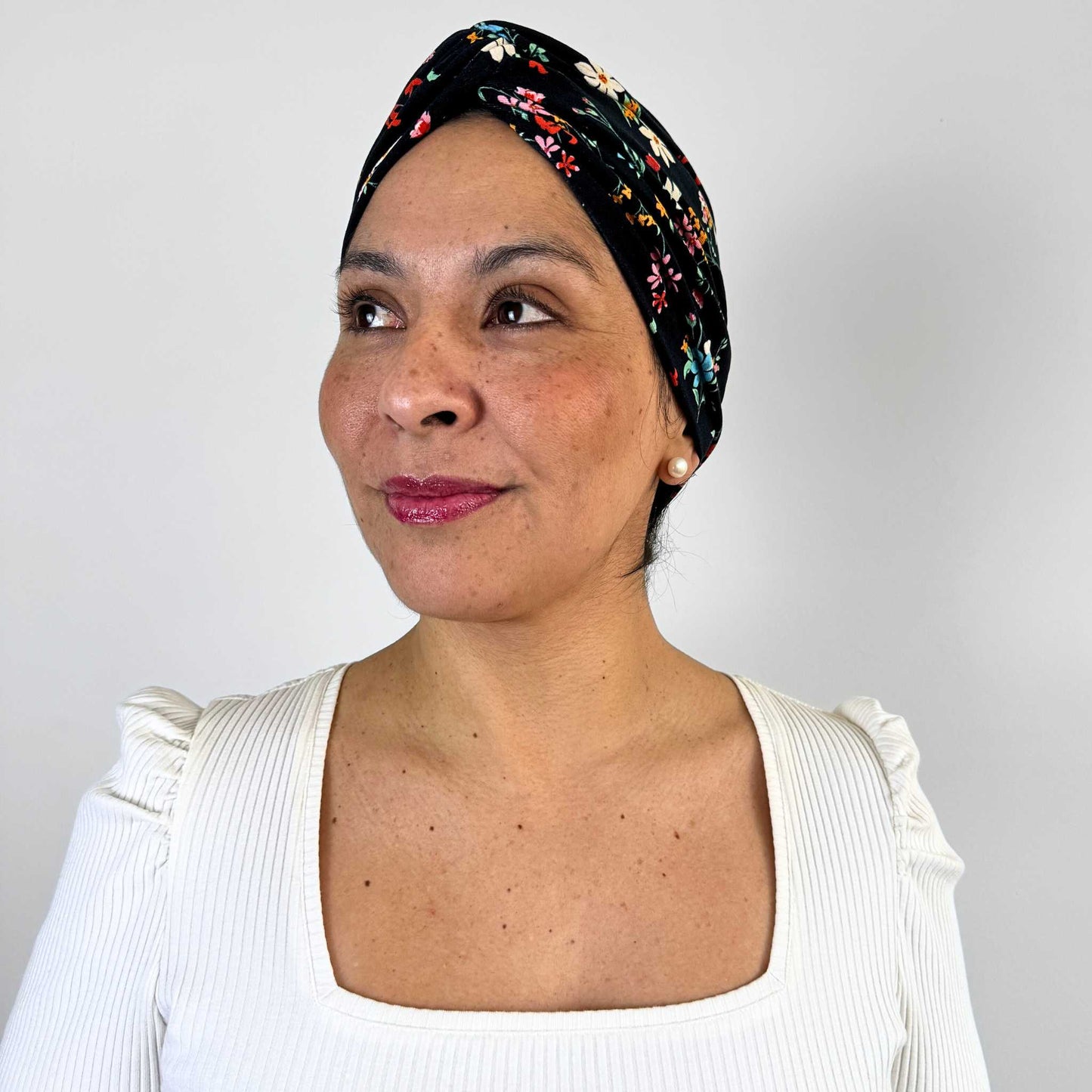 Boho Flowers Turban Hat