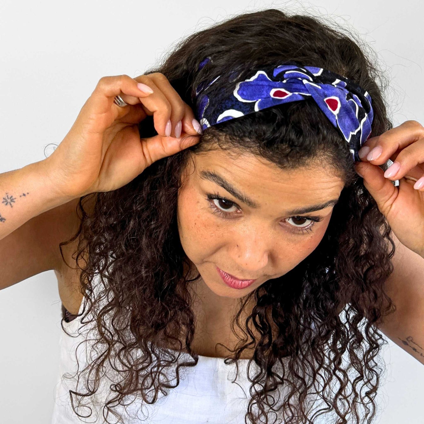 Blue Brush Headband