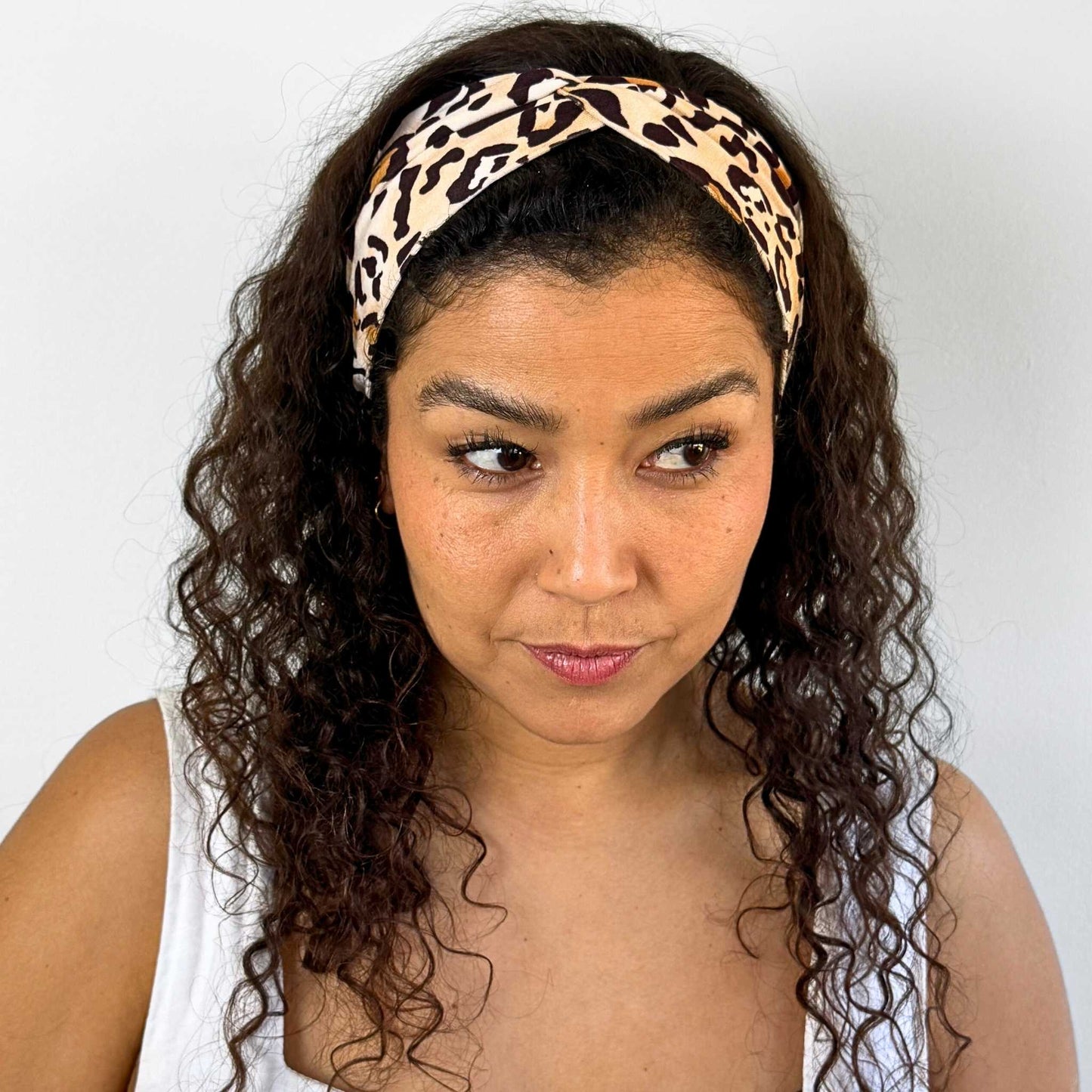 Mocha Leopard Headband