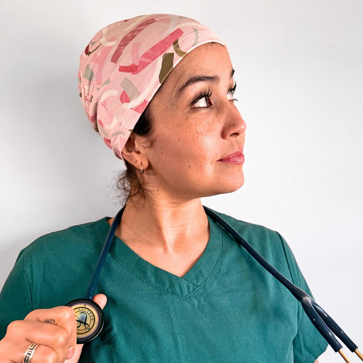 Abstract Pink & Green Softie Cap
