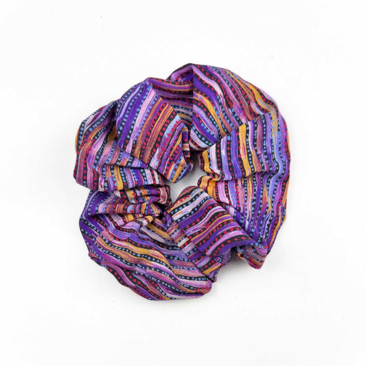 Brush Purple Scrunchie - Aboriginal Art