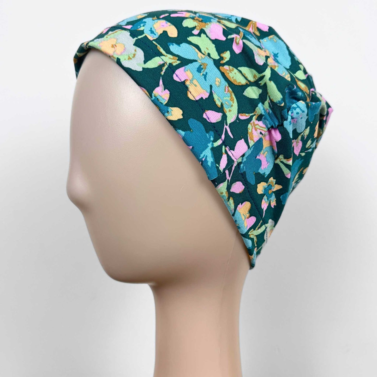 Turquoise Flowers Softie Cap