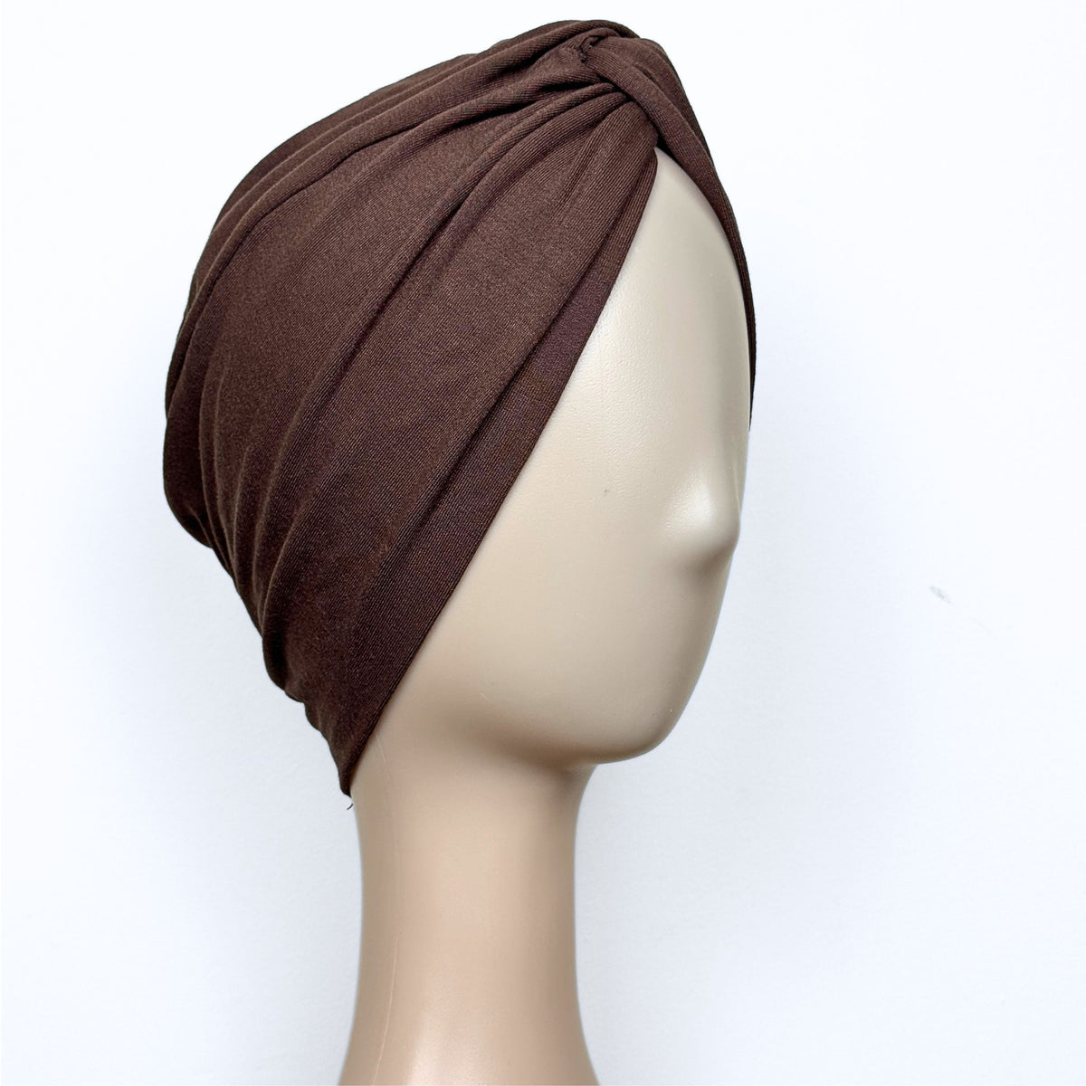 Mocha Brown Turban Hat