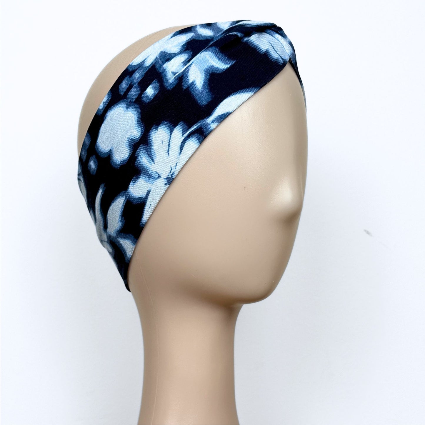 Soft Petals Blue Headband