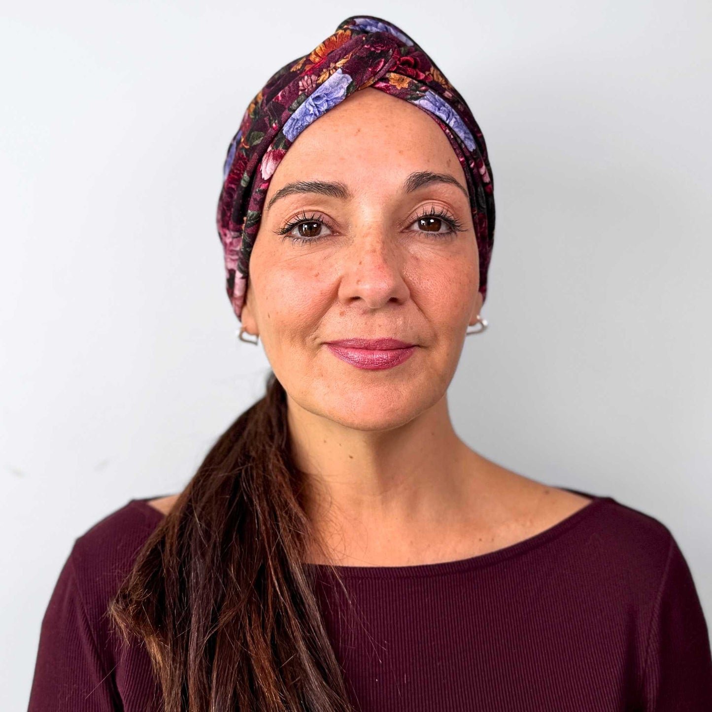Vintage Flowers Turban Hat
