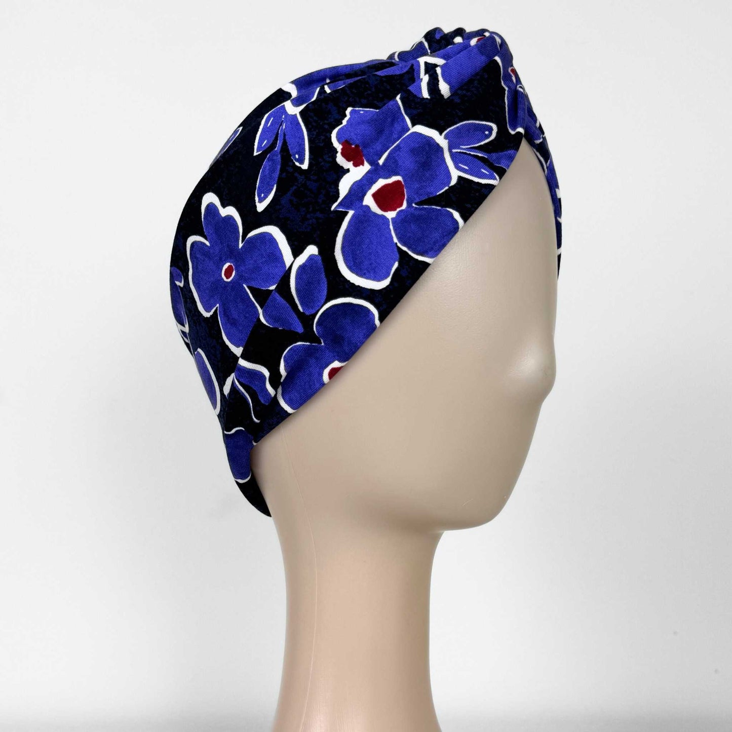 Purple Watercolour Turban Hat
