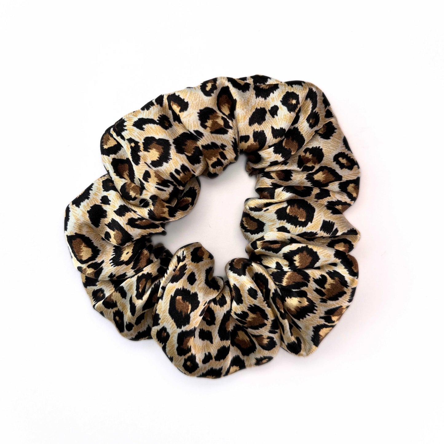 Animal Print Silk Scrunchie