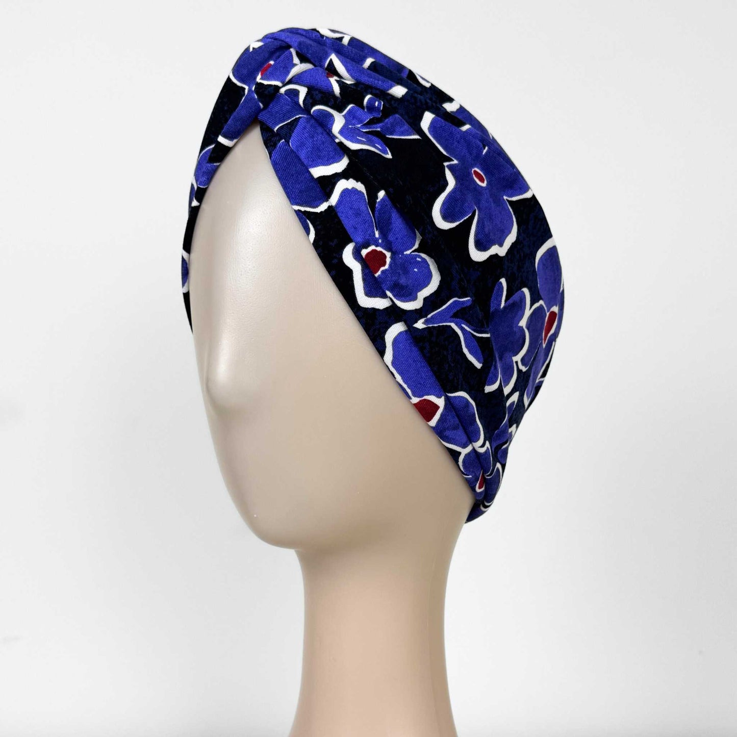 Purple Watercolour Turban Hat