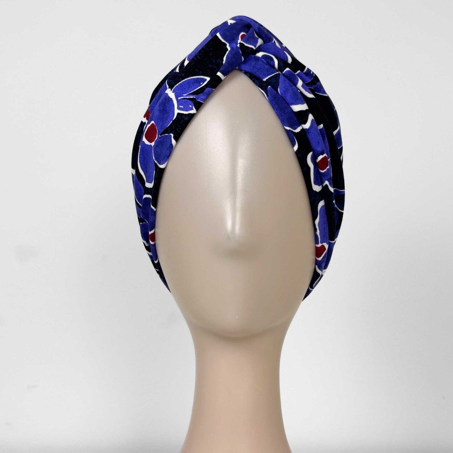 Purple Watercolour Turban Hat