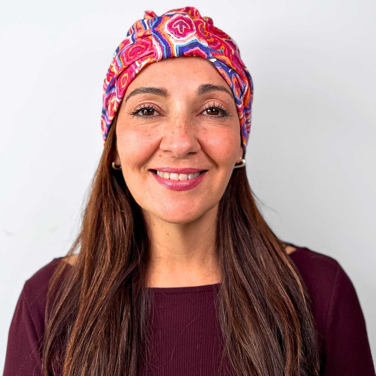 Emu Wirliya Dreams Turban Bow Cap - Aboriginal Art