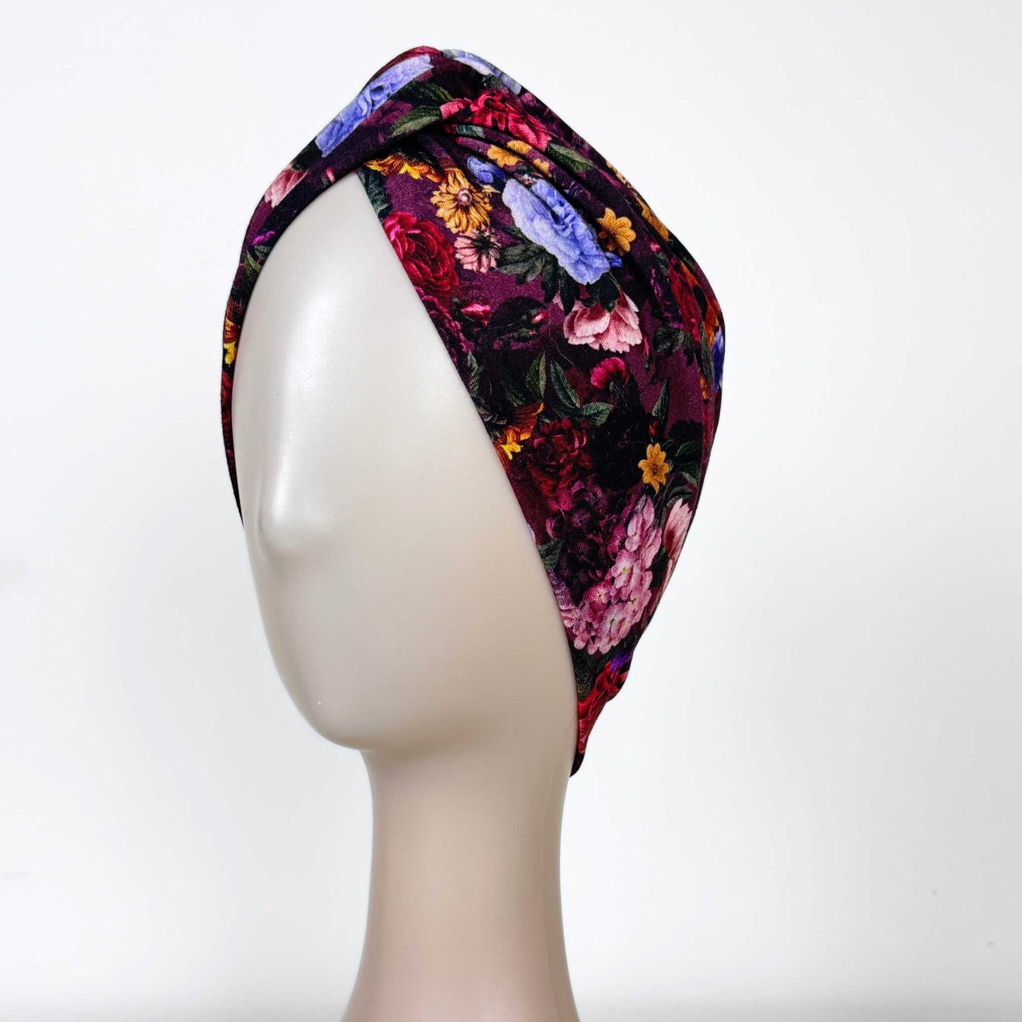 Vintage Flowers Turban Hat