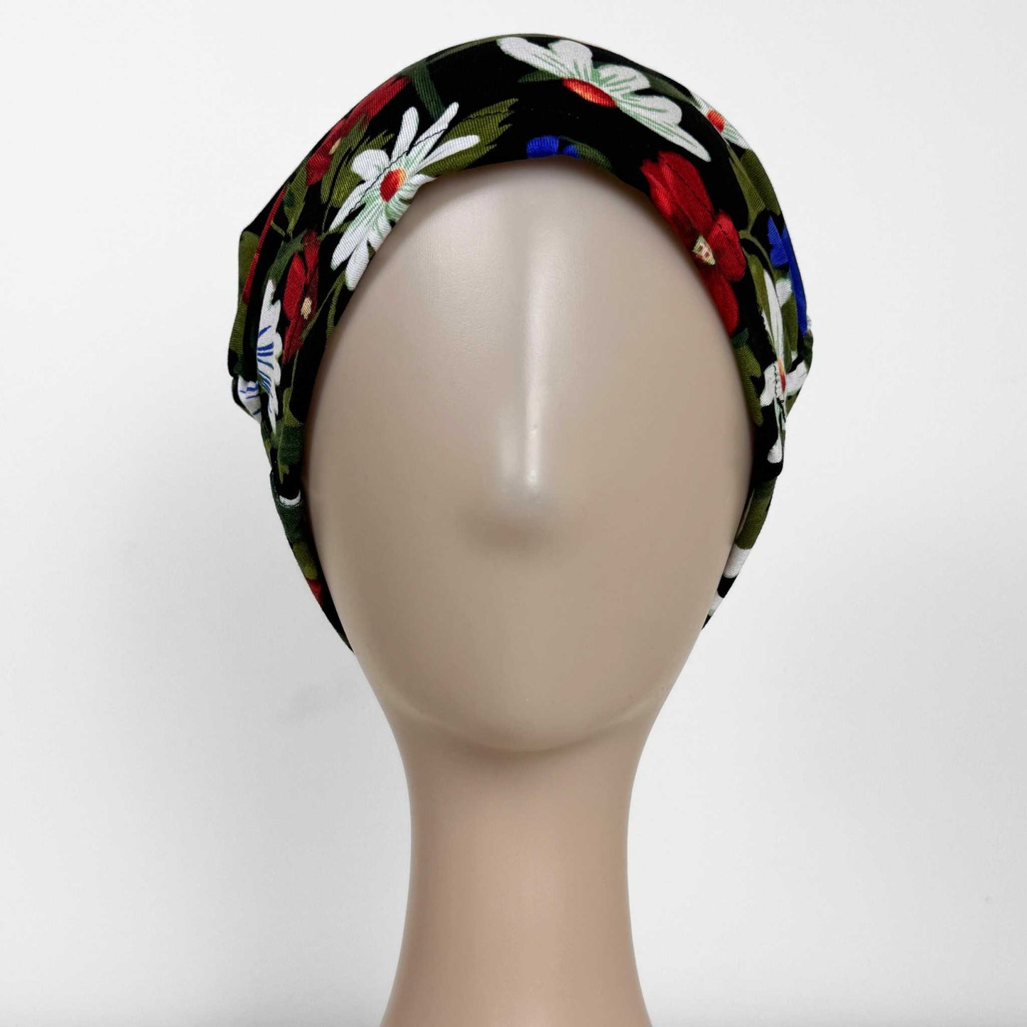 Black Flowers Softie Cap
