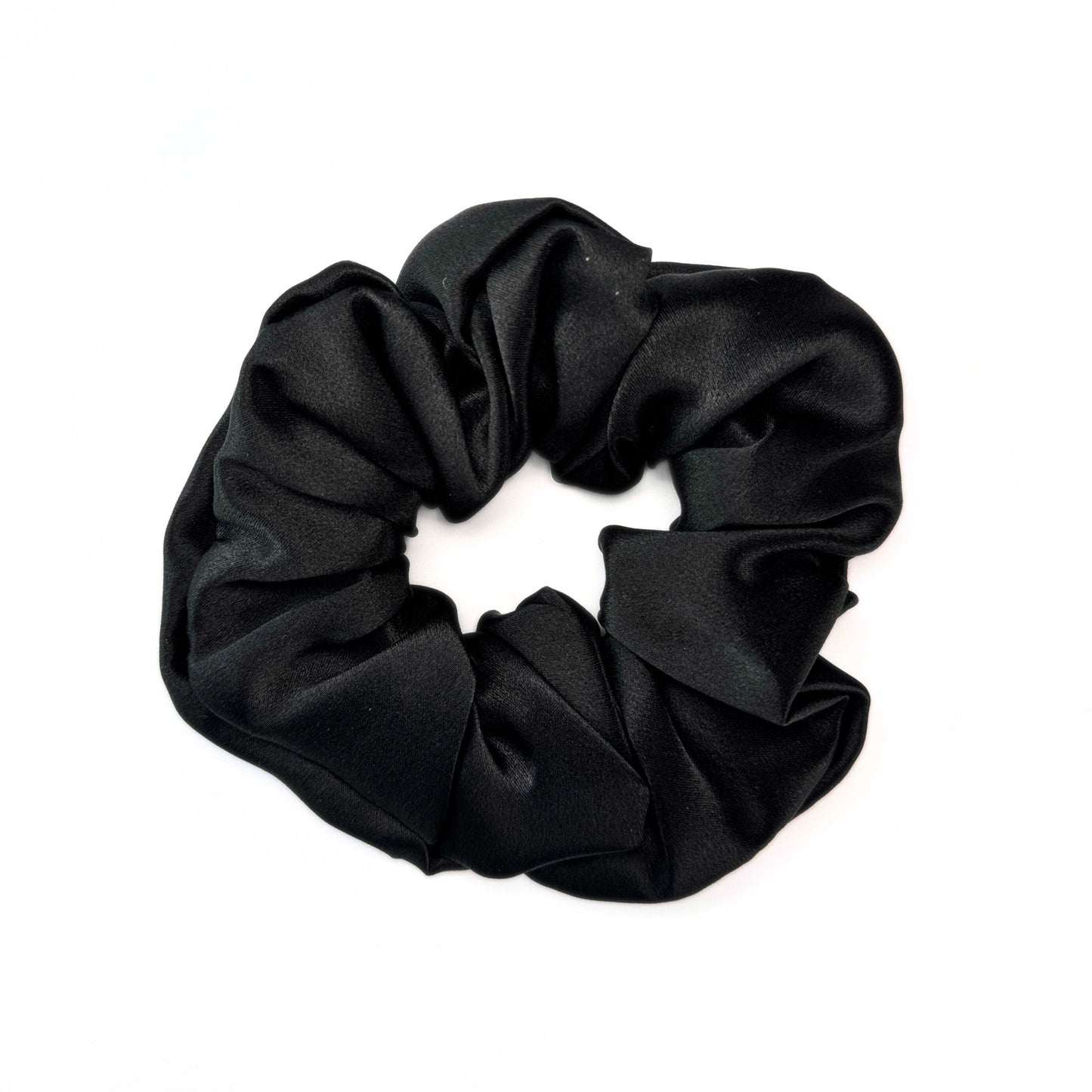 Black Silk Scrunchie