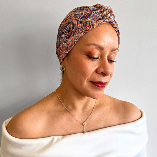 Mina Dreams Turban Hat - Aboriginal Art