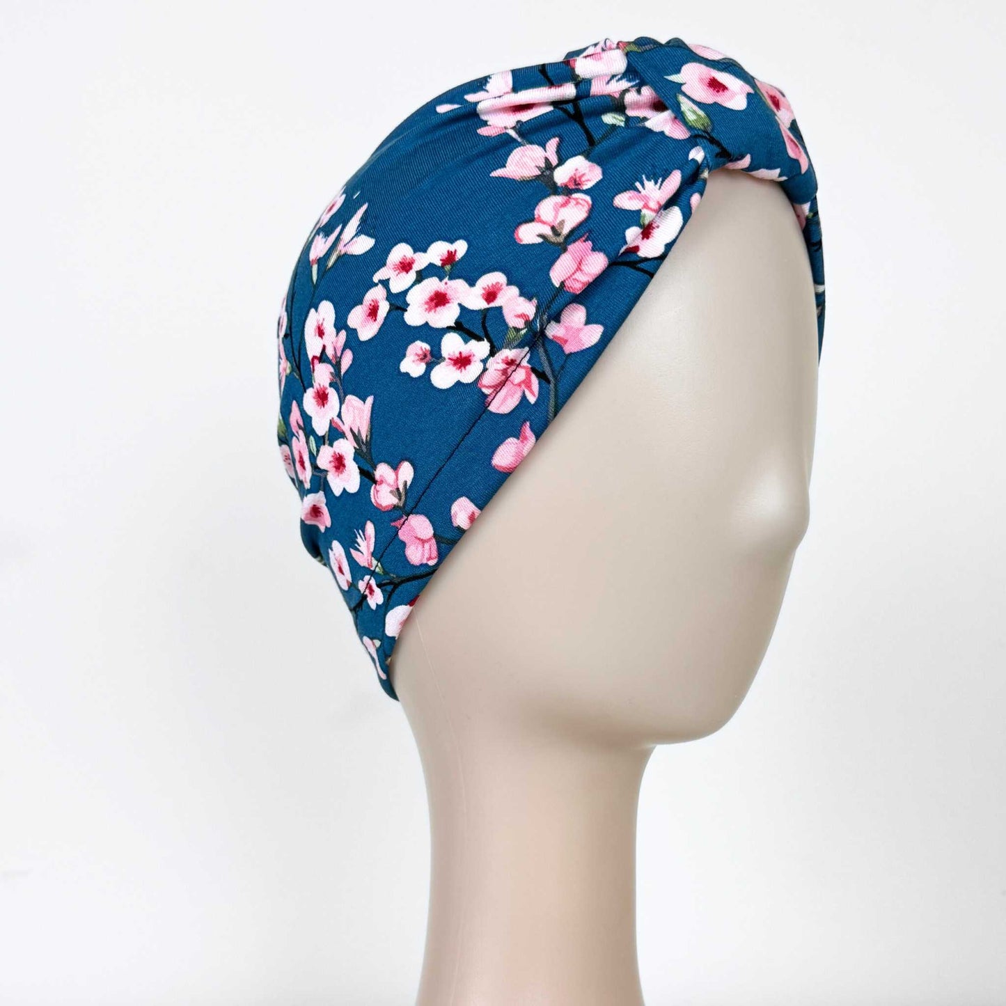 Cherry Blossom Turban Bow Cap