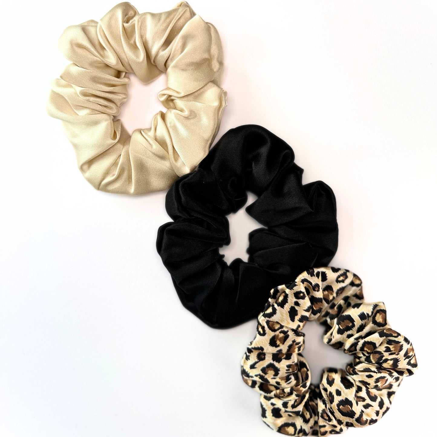 Black Silk Scrunchie