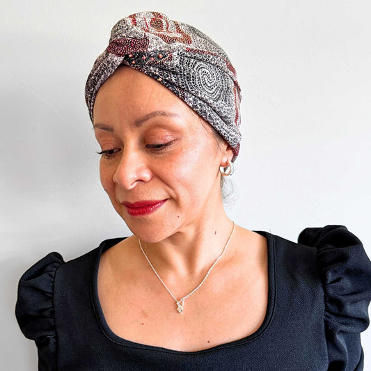 Heroes Dreams Turban Hat - Aboriginal Art