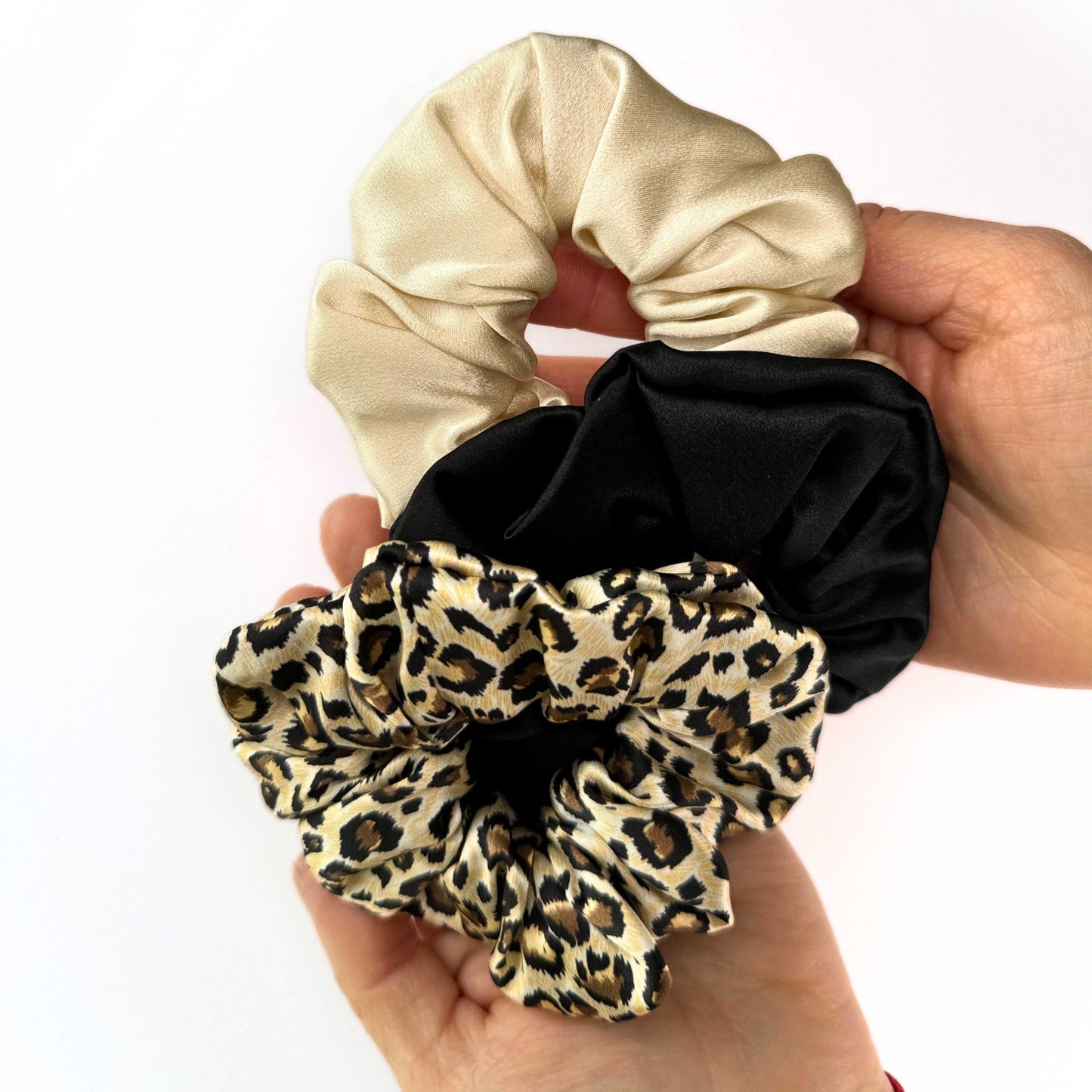 Animal Print Silk Scrunchie