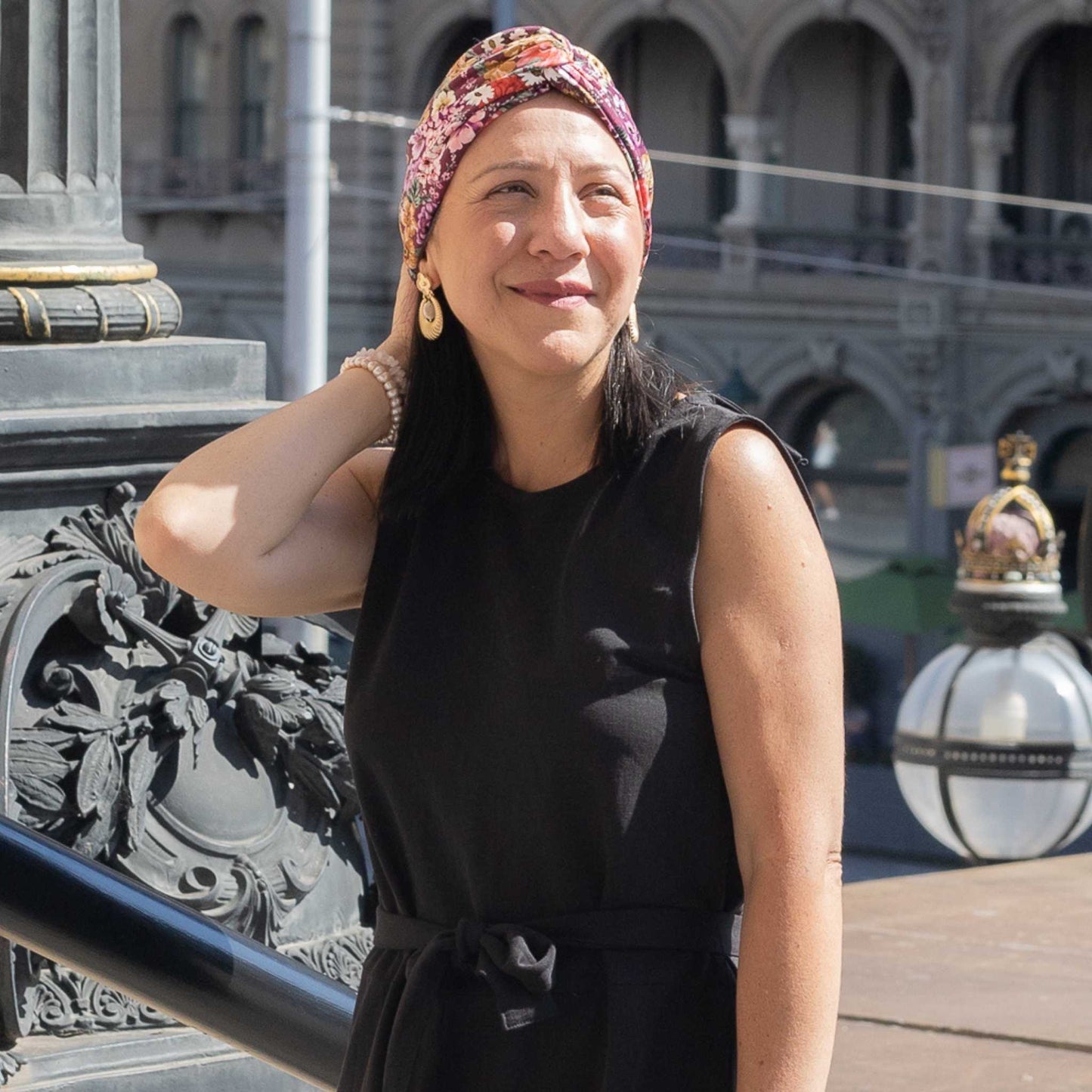 Bloomed Floral Turban Hat