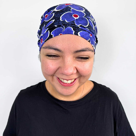 Purple Watercolour Softie Cap