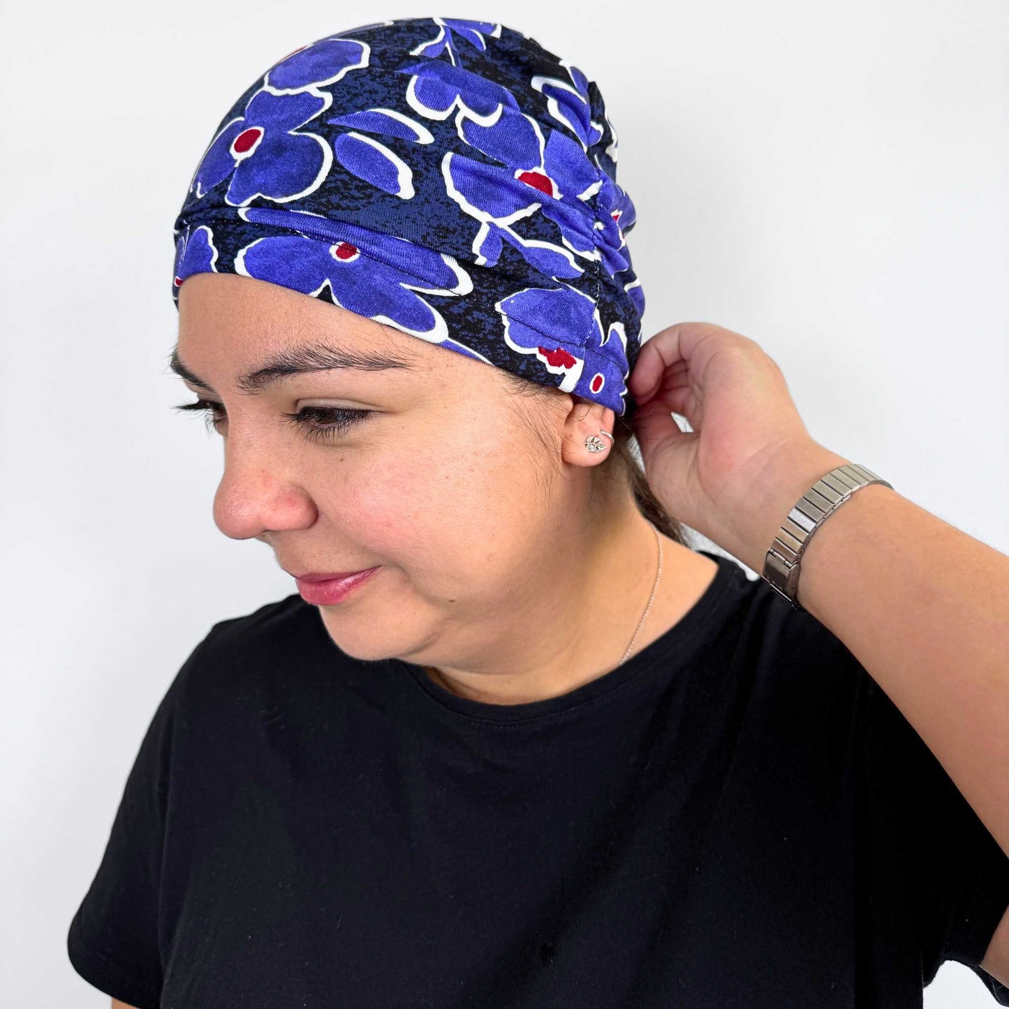 Purple Watercolour Softie Cap