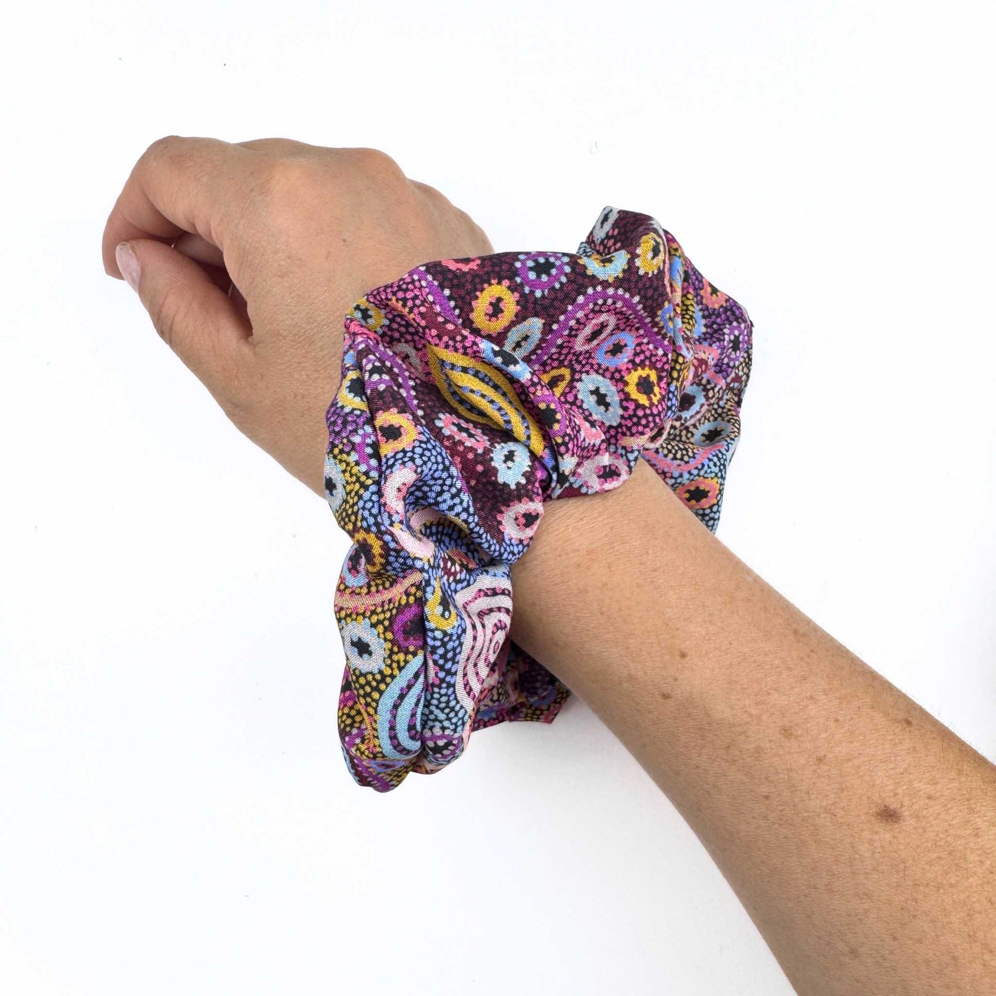 Oak Dreaming Scrunchie - Aboriginal Art
