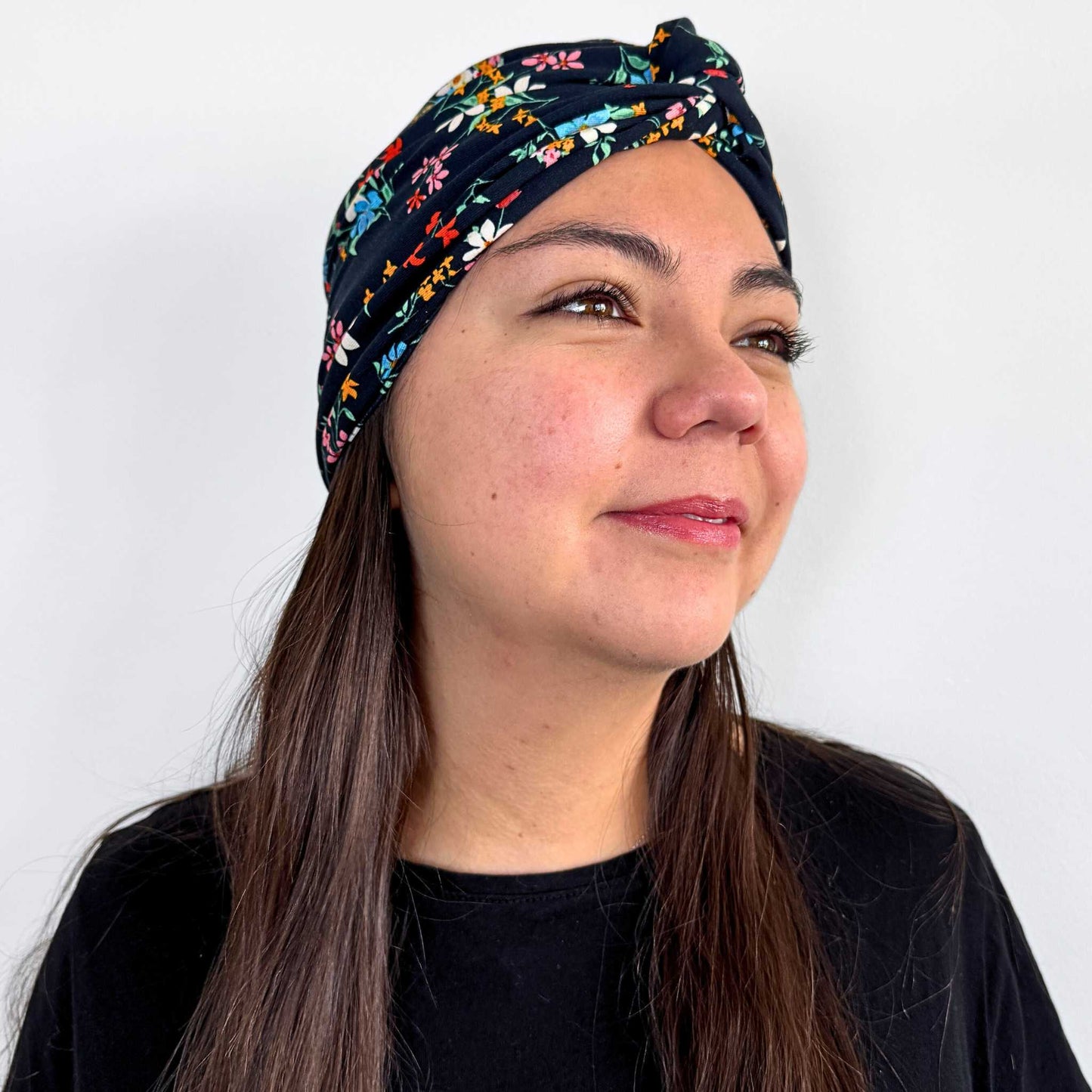 Boho Flowers Turban Hat