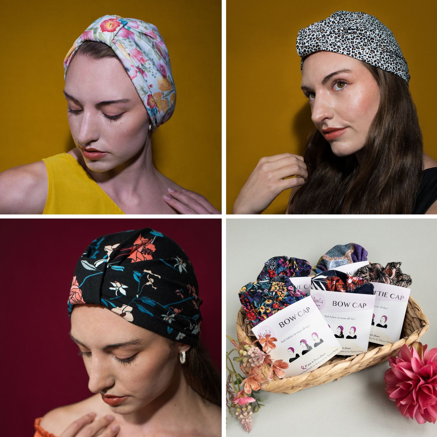 Palm Leaves Bow Cap