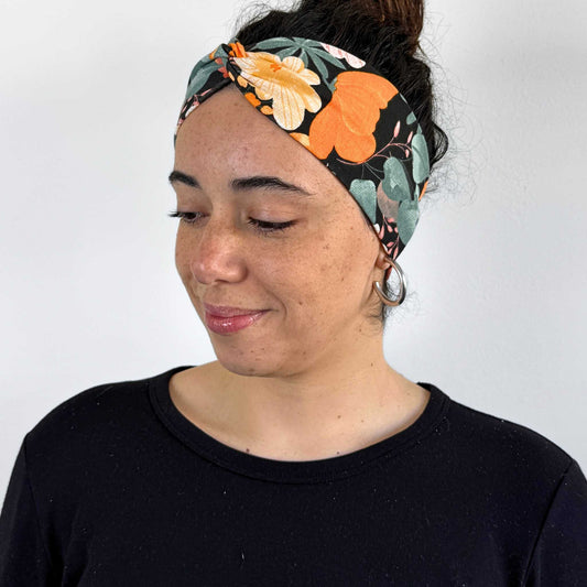 Golden Flowers Headband