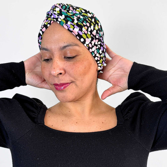Happy Dots Turban Hat