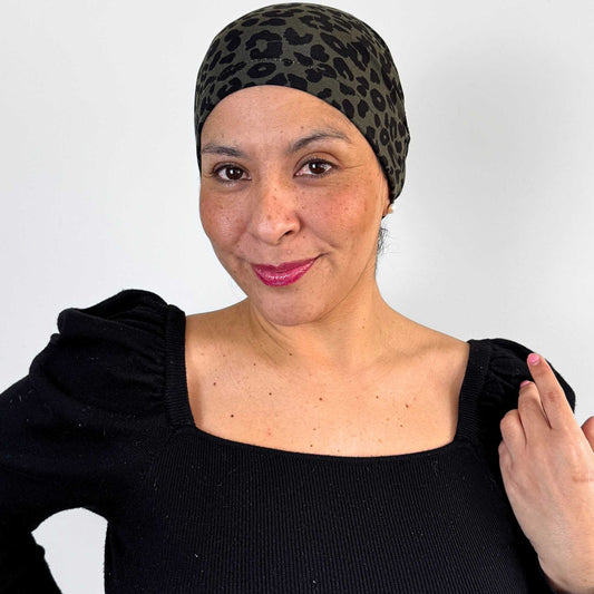 Leopard Green Softie Cap