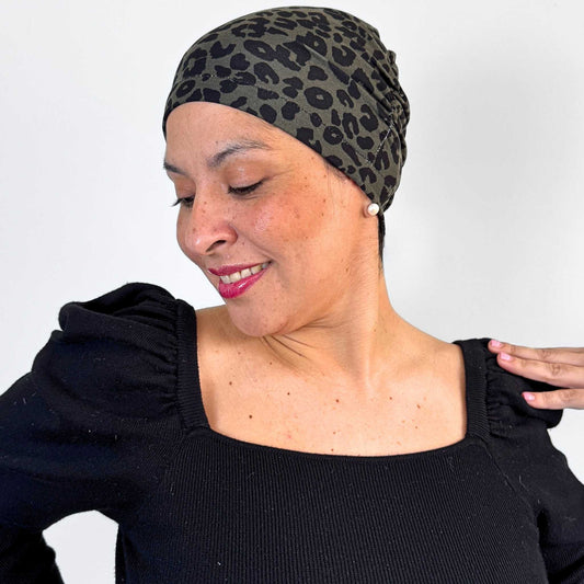 Leopard Green Softie Cap