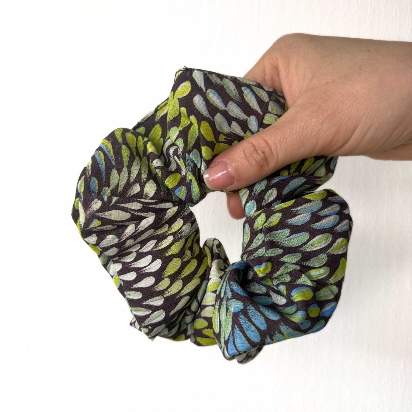 Bush Banana Green Scrunchie