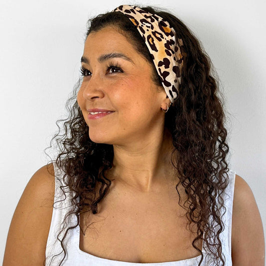 Mocha Leopard Headband