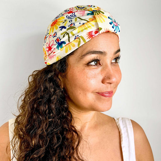 Summer Vibrant Turban Bow Cap