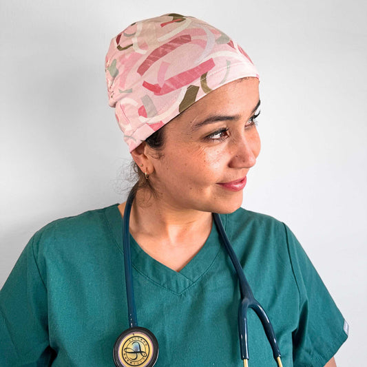 Soft Pink and Green Softie Cap