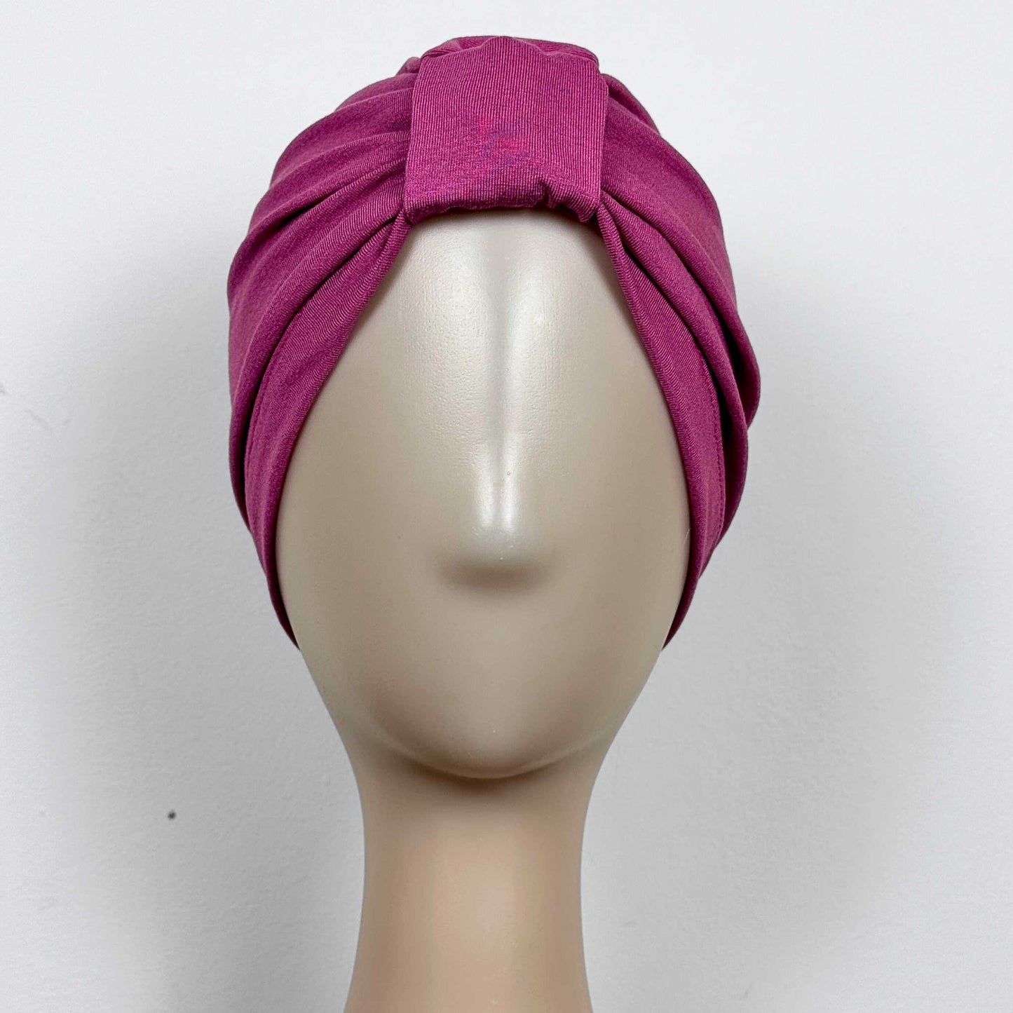 Pink Mauve Turban Bow Cap
