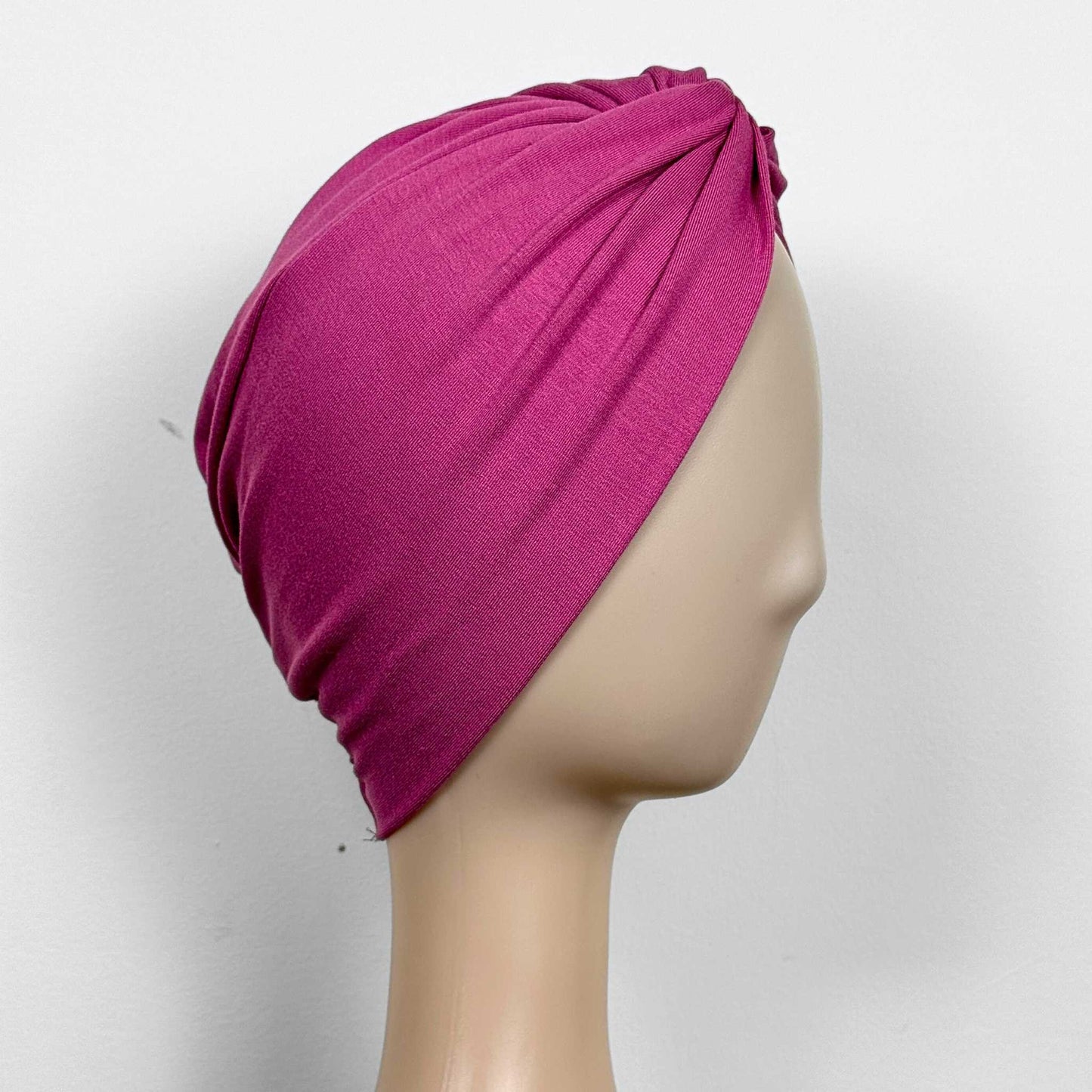 Pink Mauve Turban Hat
