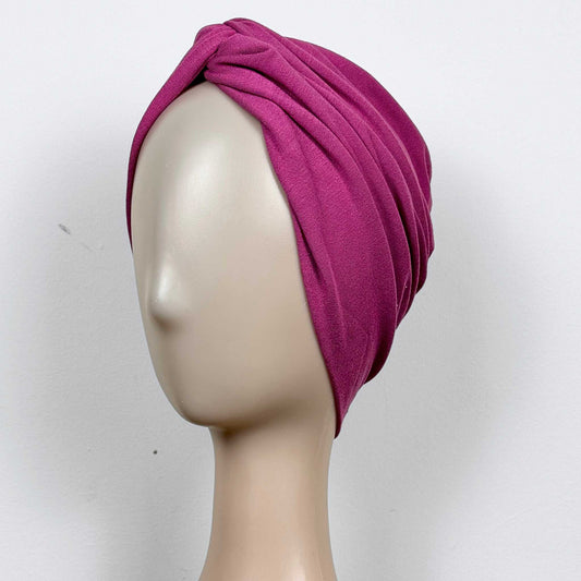 Pink Mauve Turban Hat