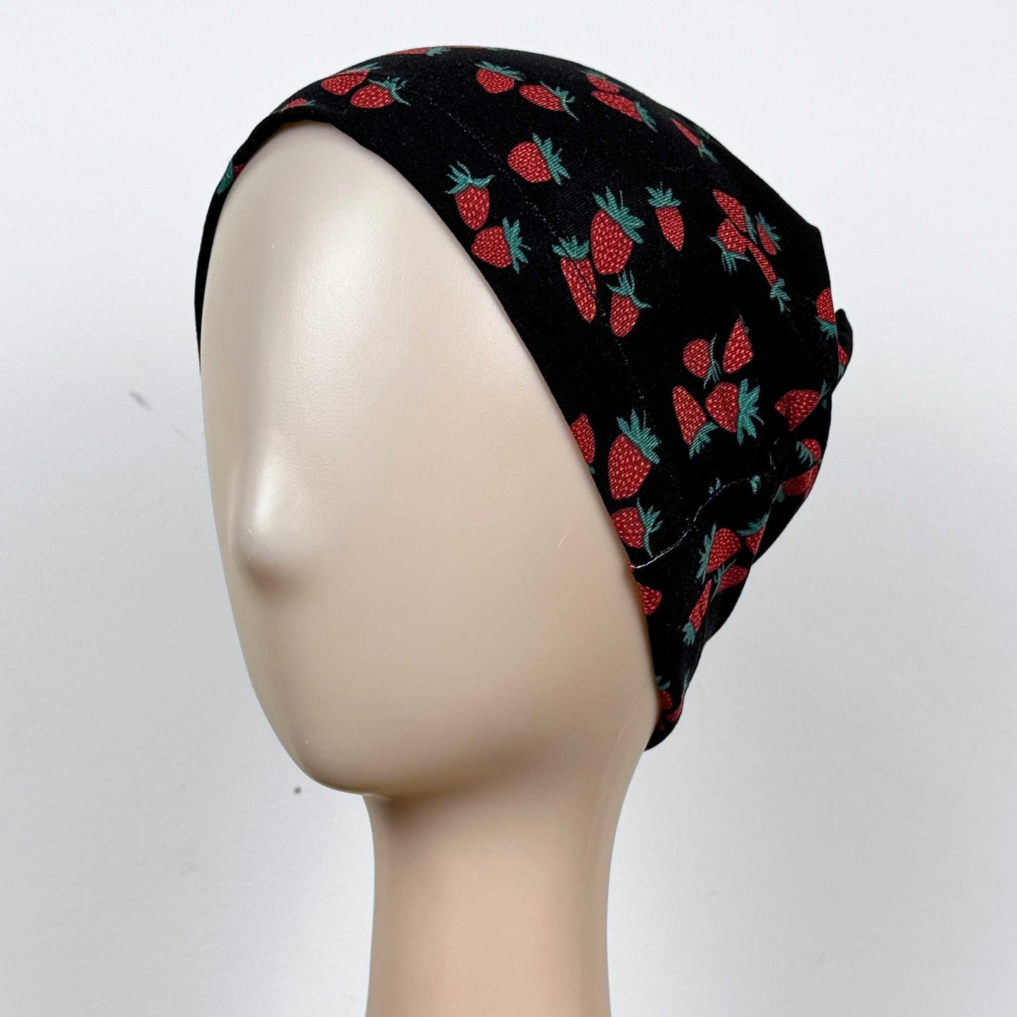 Strawberries Black Softie Cap