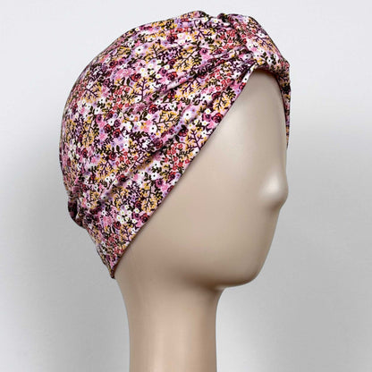 Little Flowers Rose Turban Bow Cap