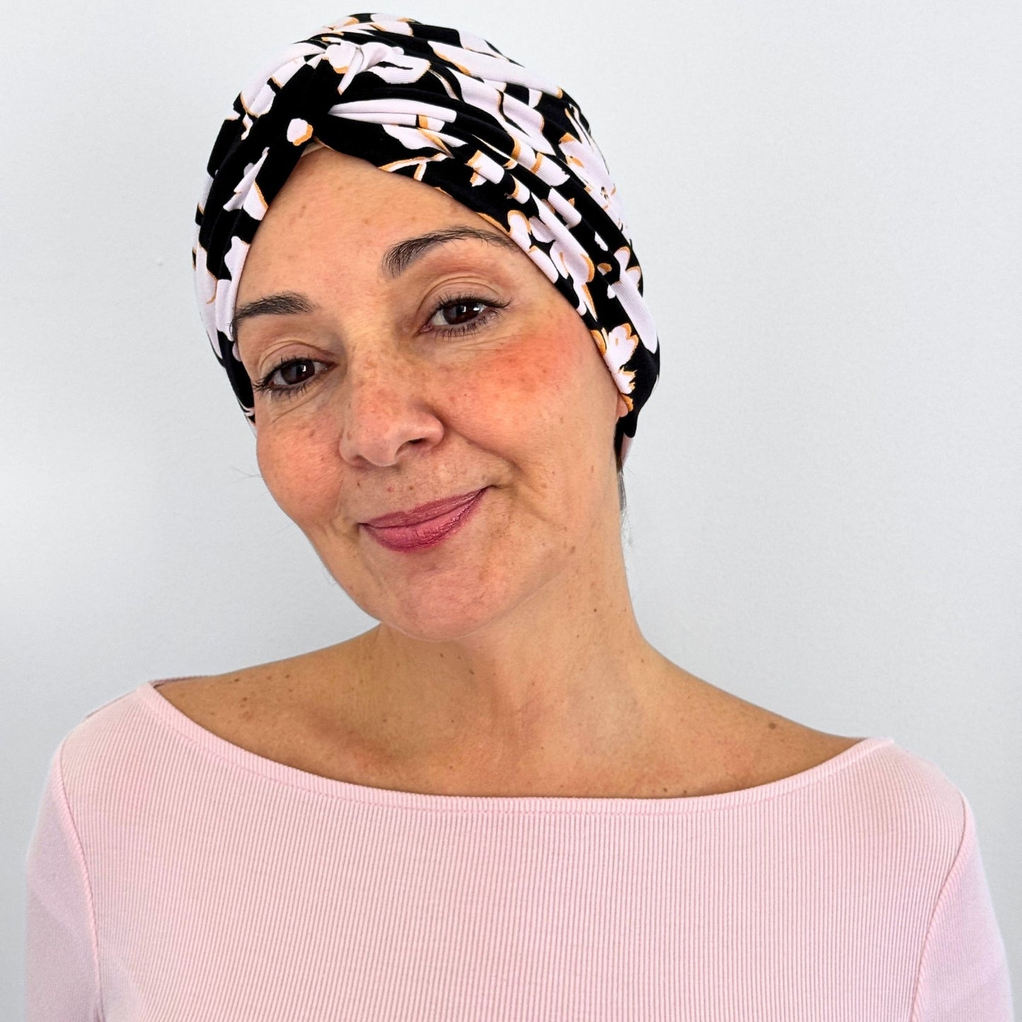 Soft Petals Turban Hat