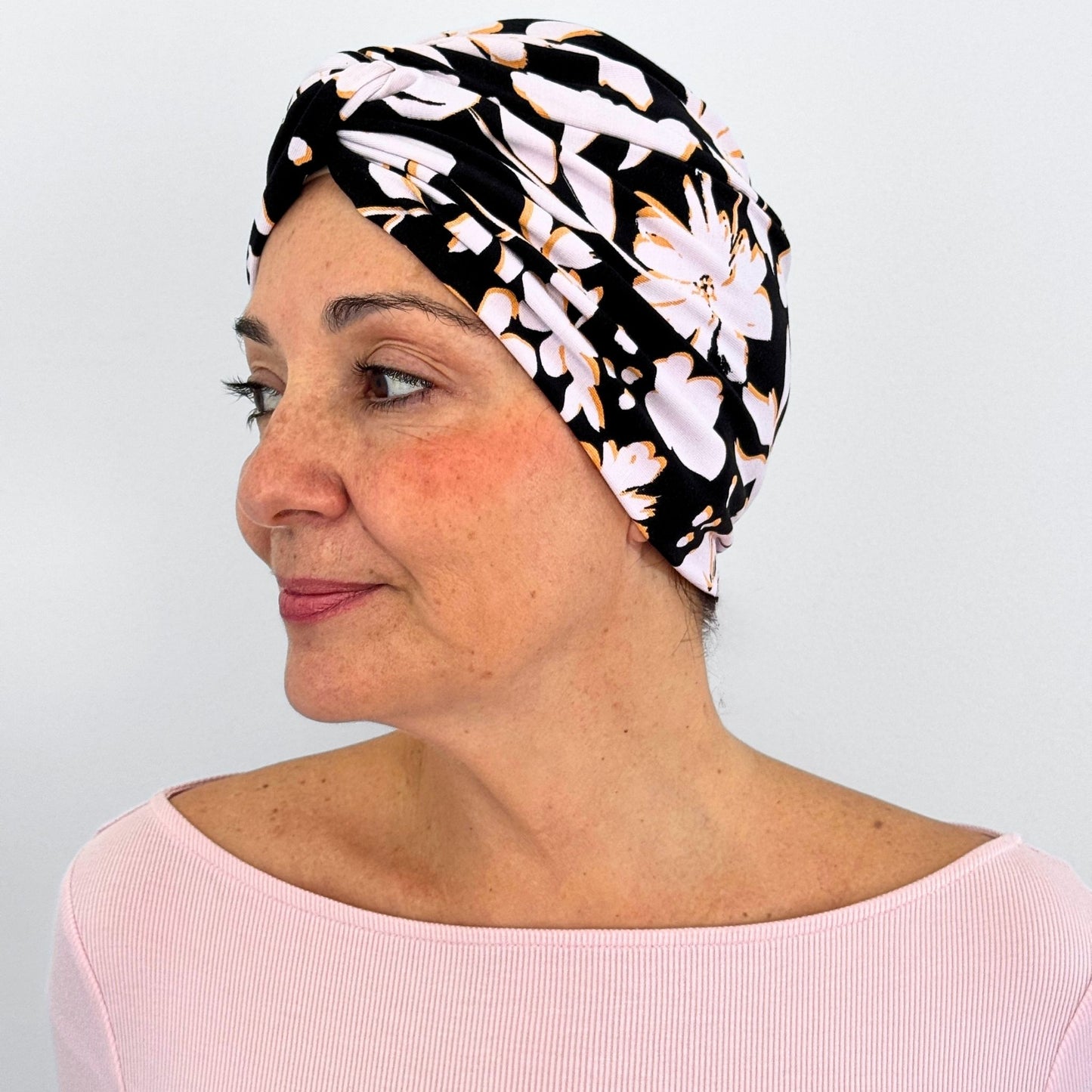 Soft Petals Turban Hat